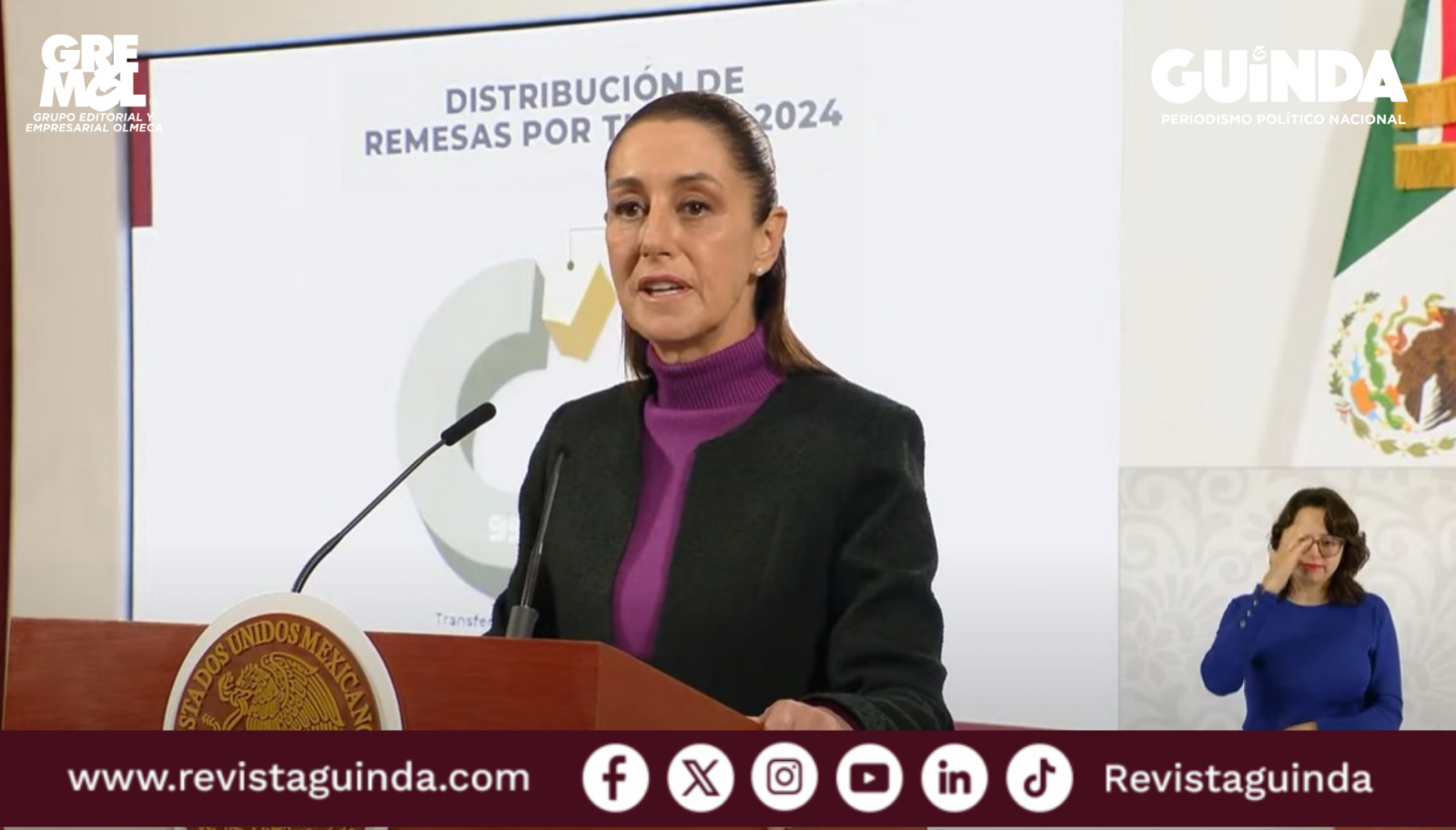 Celebra Sheinbaum reducción de impuesto a remesas