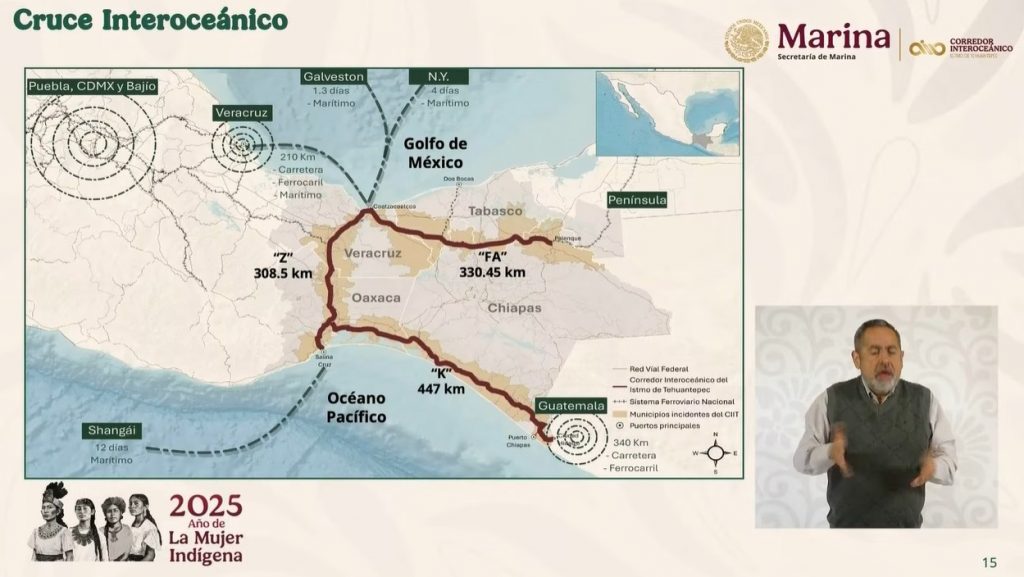 Rafael Marín Mollinedo desarrolla Corredor Interoceánico del Istmo
