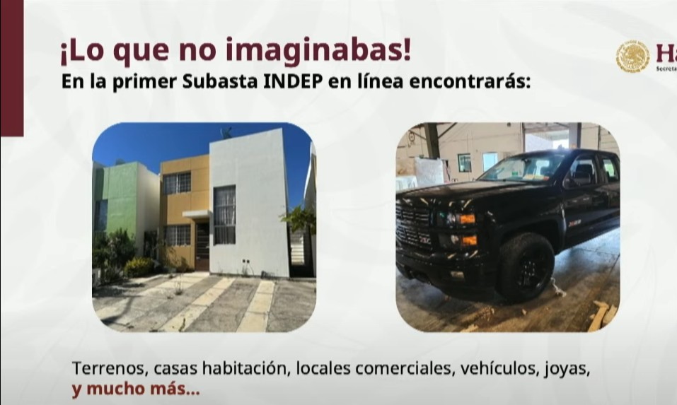 ¿Qué bienes subastará el Indep?
