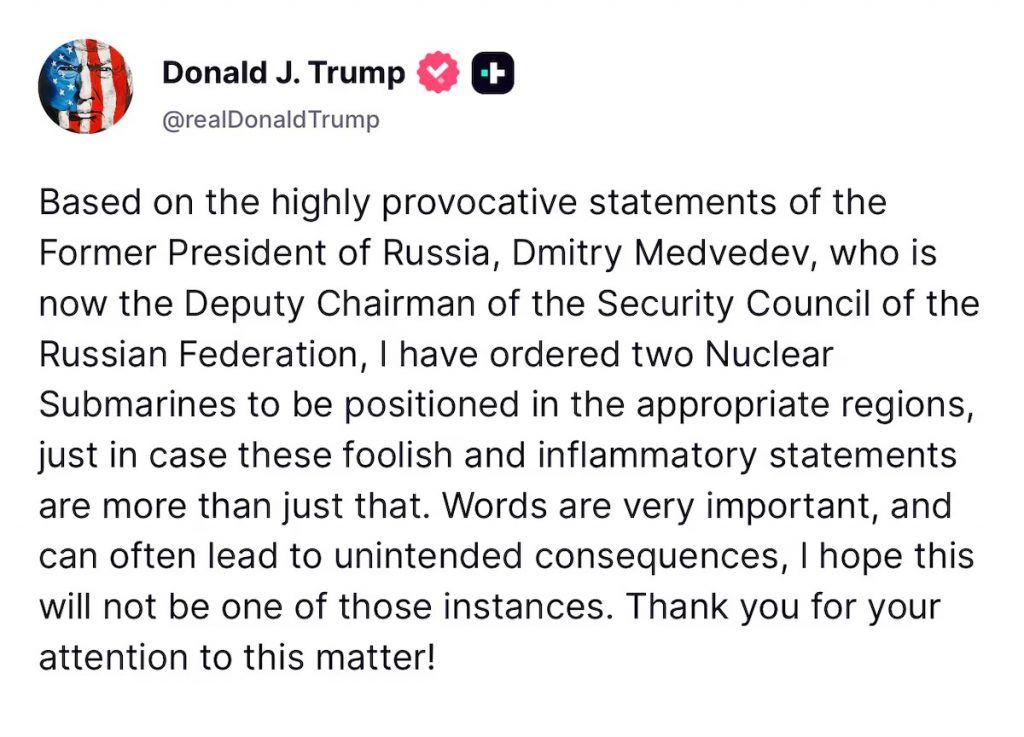 Respuesta de Trump a Rusia