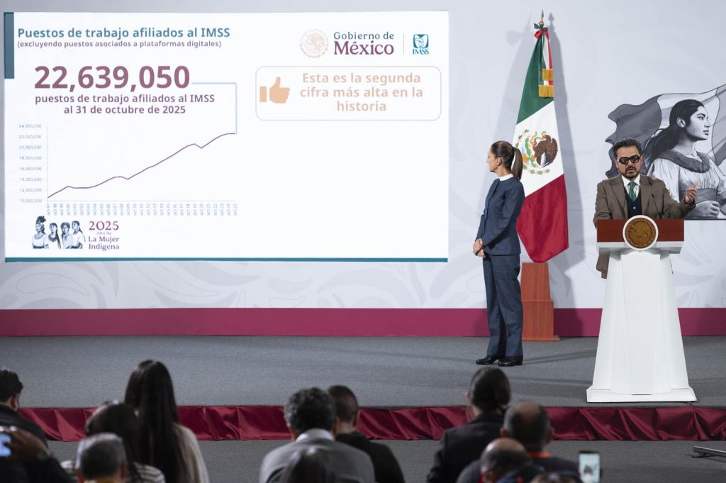 Empleo formal en México alcanza cifra histórica con más de 22 millones de puestos