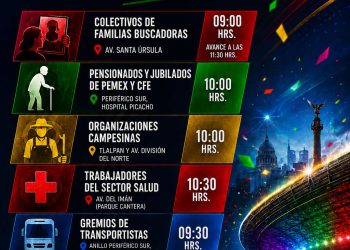 Movilizaciones en CDMX este 11 de junio: marchas convergen hacia el Estadio Ciudad de México