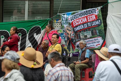 protestas de trabajadores del IMSS